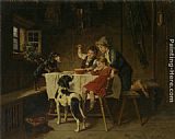 Adolf Eberle Dinner Time painting